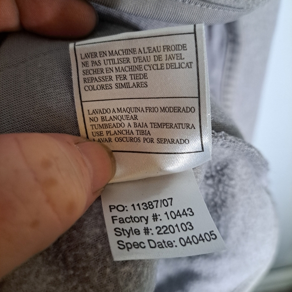 Antigua Grey Fleece Canadians Sweater with 1/4 Zip Size Large - Picture 6 of 7